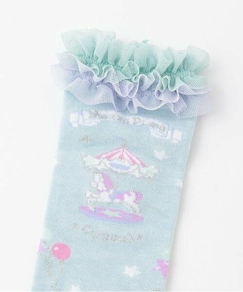 mezzo piano / メゾピアノ ソックス | ★遊園地柄　ハイソックス | 詳細1