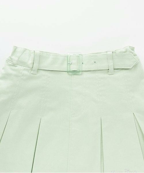 mezzo piano / メゾピアノ ショート・ハーフ・半端丈パンツ | 【人気商品再入荷】【直営店で取り扱い無し】太ベルト　ボックスプリーツ　スカパン | 詳細2