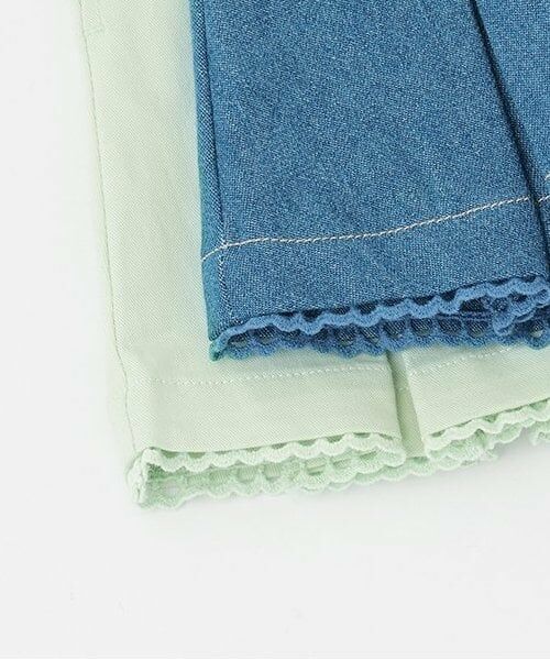 mezzo piano / メゾピアノ ショート・ハーフ・半端丈パンツ | 【人気商品再入荷】【直営店で取り扱い無し】太ベルト　ボックスプリーツ　スカパン | 詳細5