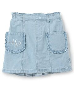 mezzo piano / メゾピアノ ミニ・ひざ丈スカート | 【人気商品再入荷】【直営店で取り扱い無し】後フリル台形スカート