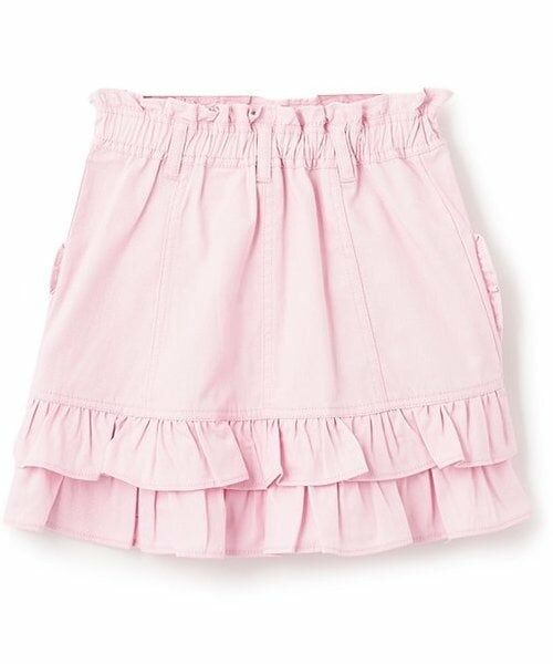 mezzo piano / メゾピアノ ミニ・ひざ丈スカート | 【人気商品再入荷】【直営店で取り扱い無し】後フリル台形スカート | 詳細1