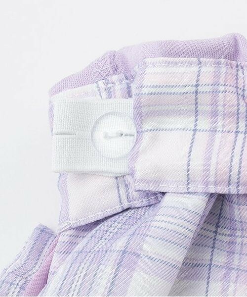 mezzo piano / メゾピアノ ショート・ハーフ・半端丈パンツ | 【人気商品再入荷】【直営店で取り扱い無し】チェック切替　プリーツスカパン | 詳細3