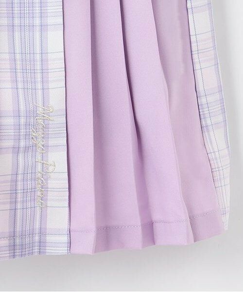 mezzo piano / メゾピアノ ショート・ハーフ・半端丈パンツ | 【人気商品再入荷】【直営店で取り扱い無し】チェック切替　プリーツスカパン | 詳細6