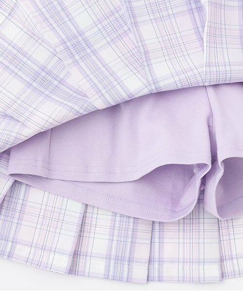 mezzo piano / メゾピアノ ショート・ハーフ・半端丈パンツ | 【人気商品再入荷】【直営店で取り扱い無し】チェック切替　プリーツスカパン | 詳細7