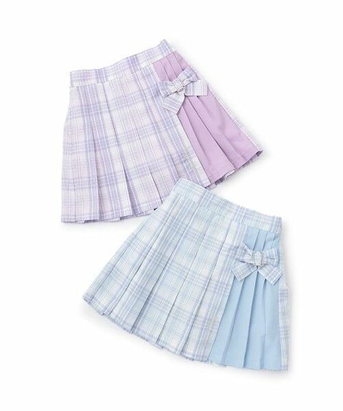 mezzo piano / メゾピアノ ショート・ハーフ・半端丈パンツ | 【人気商品再入荷】【直営店で取り扱い無し】チェック切替　プリーツスカパン | 詳細9