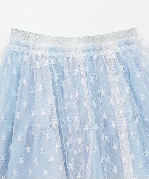 mezzo piano / メゾピアノ ミニ・ひざ丈スカート | 【人気商品再入荷】【直営店で取り扱い無し】グラデーション星チュール スカート | 詳細2
