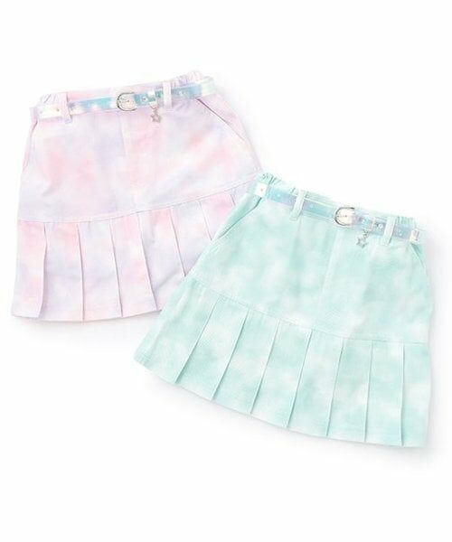 mezzo piano / メゾピアノ ショート・ハーフ・半端丈パンツ | 【人気商品再入荷】【直営店で取り扱い無し】タイダイ風裾プリーツスカパン | 詳細11