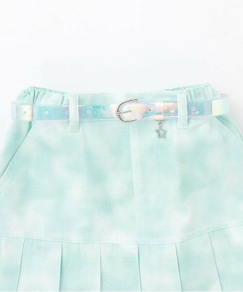 mezzo piano / メゾピアノ ショート・ハーフ・半端丈パンツ | 【人気商品再入荷】【直営店で取り扱い無し】タイダイ風裾プリーツスカパン | 詳細2