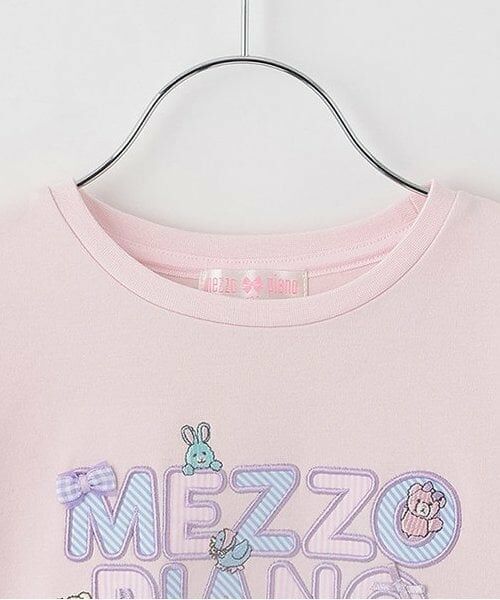 mezzo piano / メゾピアノ Tシャツ | 【人気商品再入荷】【直営店で取り扱い無し】ぬいぐるみロゴ　長袖Tシャツ | 詳細2
