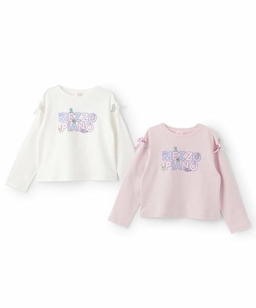 mezzo piano / メゾピアノ Tシャツ | 【人気商品再入荷】【直営店で取り扱い無し】ぬいぐるみロゴ　長袖Tシャツ | 詳細8