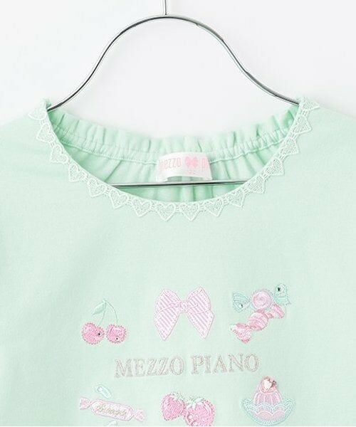 mezzo piano / メゾピアノ Tシャツ | 【人気商品再入荷】【直営店で取り扱い無し】イチゴスウィーツ長袖Tシャツ | 詳細2