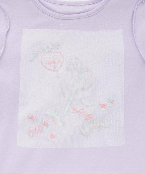 mezzo piano / メゾピアノ Tシャツ | 【人気商品再入荷】【直営店で取り扱い無し】ユニコーンキャンディ刺繍長袖Ｔシャツ | 詳細4