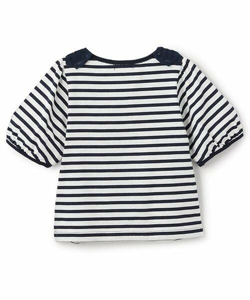 mezzo piano / メゾピアノ Tシャツ | 【人気商品再入荷】【直営店で取り扱い無し】マリンくま　5分袖Tシャツ | 詳細1