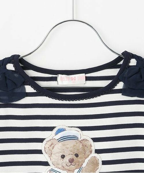mezzo piano / メゾピアノ Tシャツ | 【人気商品再入荷】【直営店で取り扱い無し】マリンくま　5分袖Tシャツ | 詳細2