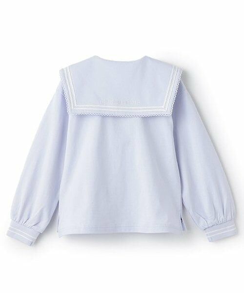 mezzo piano / メゾピアノ Tシャツ | 【人気商品再入荷】【直営店で取り扱い無し】セーラーカラー　ジッププルオーバー | 詳細1