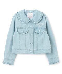 mezzo piano / メゾピアノ ブルゾン | 【人気商品再入荷】【直営店で取り扱い無し】デニム・ツイル　ジャケット