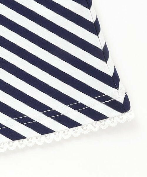 mezzo piano / メゾピアノ ミニ丈・ひざ丈ワンピース | 【人気商品再入荷】【直営店で取り扱い無し】ネックレス刺繍　ボーダーカットワンピース | 詳細11