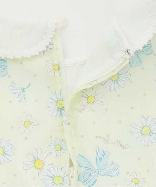 mezzo piano / メゾピアノ ミニ丈・ひざ丈ワンピース | 【人気商品再入荷】【直営店で取り扱い無し】衿つき　マーガレット柄ワンピース | 詳細5