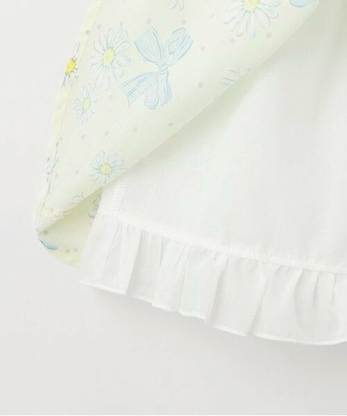 mezzo piano / メゾピアノ ミニ丈・ひざ丈ワンピース | 【人気商品再入荷】【直営店で取り扱い無し】衿つき　マーガレット柄ワンピース | 詳細6