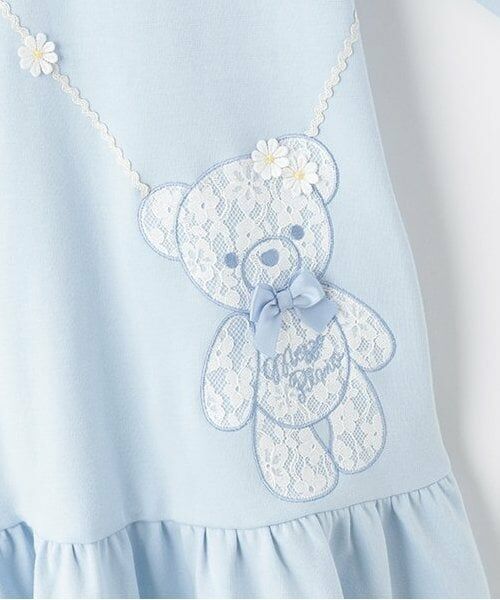 mezzo piano / メゾピアノ ミニ丈・ひざ丈ワンピース | 【人気商品再入荷】【直営店で取り扱い無し】花クマポシェット　カットワンピース | 詳細4