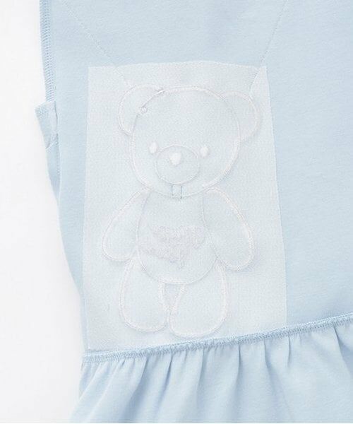 mezzo piano / メゾピアノ ミニ丈・ひざ丈ワンピース | 【人気商品再入荷】【直営店で取り扱い無し】花クマポシェット　カットワンピース | 詳細5