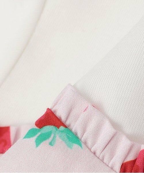 mezzo piano / メゾピアノ ミニ丈・ひざ丈ワンピース | 【人気商品再入荷】【直営店で取り扱い無し】イチゴ柄パフスリーブ　ドッキングワンピース | 詳細7