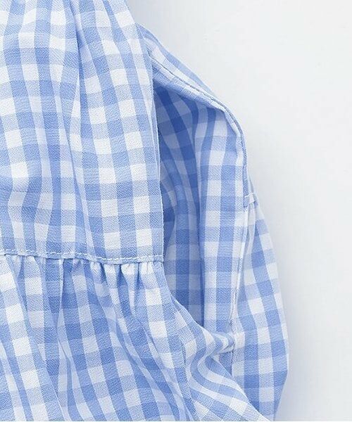 mezzo piano / メゾピアノ ミニ丈・ひざ丈ワンピース | 【人気商品再入荷】【直営店で取り扱い無し】ギンガムティアードドッキングワンピース | 詳細6