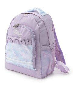mezzo piano / メゾピアノ リュック・バックパック | 【人気商品再入荷】【直営店で取り扱い無し】シャボン玉ユニコーン柄　ナイロンリュック　中