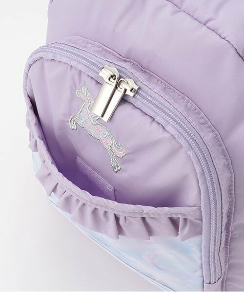 mezzo piano / メゾピアノ リュック・バックパック | 【人気商品再入荷】【直営店で取り扱い無し】シャボン玉ユニコーン柄　ナイロンリュック　中 | 詳細10