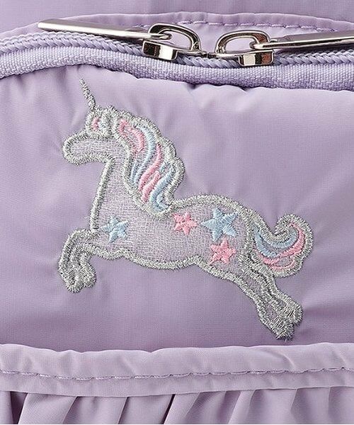 mezzo piano / メゾピアノ リュック・バックパック | 【人気商品再入荷】【直営店で取り扱い無し】シャボン玉ユニコーン柄　ナイロンリュック　中 | 詳細4
