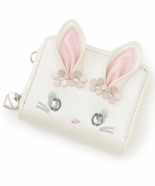 mezzo piano / メゾピアノ カードケース・名刺入れ・定期入れ | 【人気商品再入荷】【直営店で取り扱い無し】うさぎコインケースつきパスケース（白）