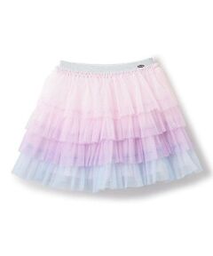 mezzo piano / メゾピアノ ミニ・ひざ丈スカート | 【人気商品再入荷】【直営店で取り扱い無し】グラデーションチュール　スカート