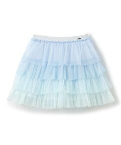 mezzo piano / メゾピアノ ミニ・ひざ丈スカート | 【人気商品再入荷】【直営店で取り扱い無し】グラデーションチュール　スカート