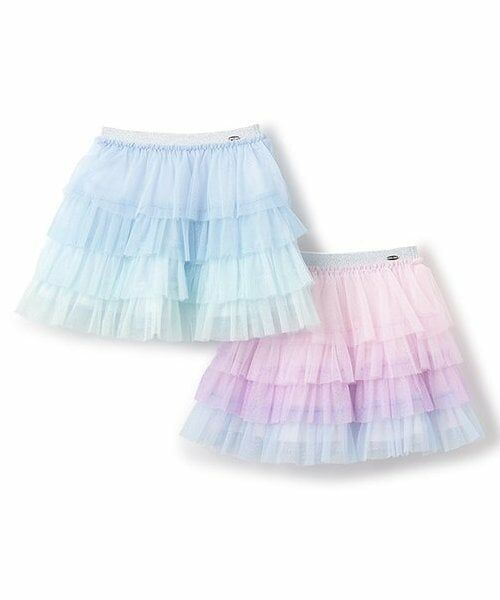 mezzo piano / メゾピアノ ミニ・ひざ丈スカート | 【人気商品再入荷】【直営店で取り扱い無し】グラデーションチュール スカート | 詳細7