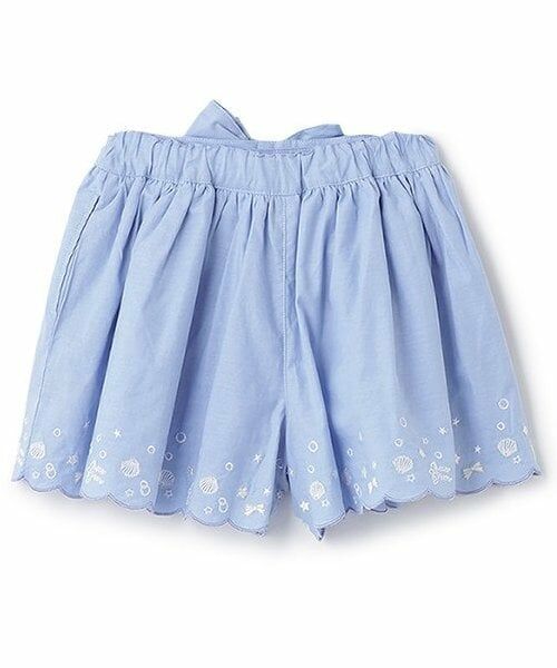 mezzo piano / メゾピアノ ショート・ハーフ・半端丈パンツ | 【人気商品再入荷】【直営店で取り扱い無し】シェルスカラップ刺しゅうキュロットスカート | 詳細1