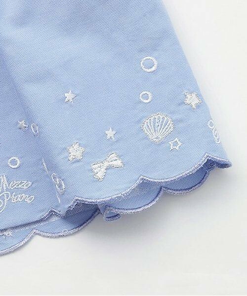 mezzo piano / メゾピアノ ショート・ハーフ・半端丈パンツ | 【人気商品再入荷】【直営店で取り扱い無し】シェルスカラップ刺しゅうキュロットスカート | 詳細6