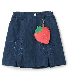 mezzo piano / メゾピアノ ショート・ハーフ・半端丈パンツ | 【人気商品再入荷】【直営店で取り扱い無し】イチゴポーチつきタイトスカート