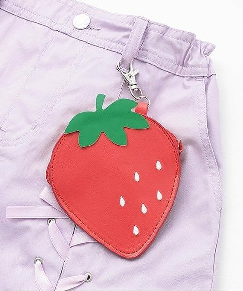 mezzo piano / メゾピアノ ショート・ハーフ・半端丈パンツ | 【人気商品再入荷】【直営店で取り扱い無し】イチゴポーチつきタイトスカート | 詳細4