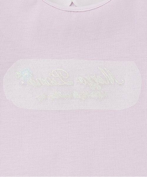 mezzo piano / メゾピアノ Tシャツ | 【人気商品再入荷】【直営店で取り扱い無し】花刺しゅう衿つき　Tシャツ | 詳細4