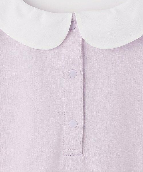 mezzo piano / メゾピアノ Tシャツ | 【人気商品再入荷】【直営店で取り扱い無し】花刺しゅう衿つき　Tシャツ | 詳細7