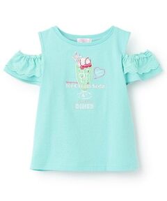 mezzo piano / メゾピアノ Tシャツ | 【人気商品再入荷】【直営店で取り扱い無し】ダイナーメニュー肩開き　2wayTシャツ