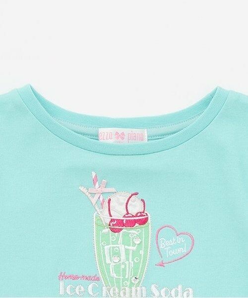 mezzo piano / メゾピアノ Tシャツ | 【人気商品再入荷】【直営店で取り扱い無し】ダイナーメニュー肩開き　2wayTシャツ | 詳細2
