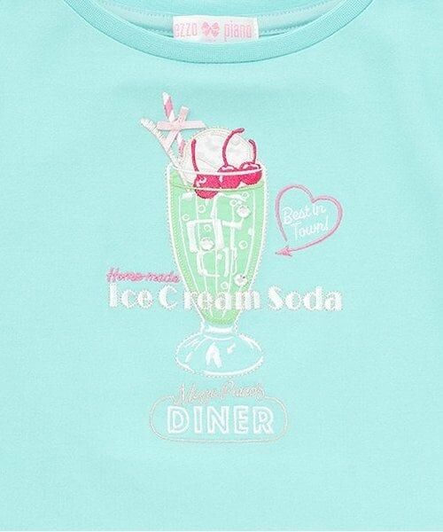 mezzo piano / メゾピアノ Tシャツ | 【人気商品再入荷】【直営店で取り扱い無し】ダイナーメニュー肩開き　2wayTシャツ | 詳細5