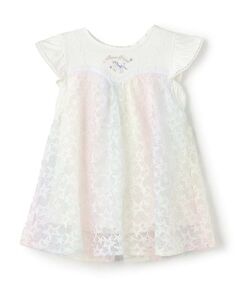 mezzo piano / メゾピアノ その他トップス | 【人気商品再入荷】【直営店で取り扱い無し】レインボー星レース　レイヤードチュニック