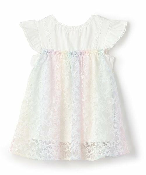 mezzo piano / メゾピアノ その他トップス | 【人気商品再入荷】【直営店で取り扱い無し】レインボー星レース　レイヤードチュニック | 詳細1