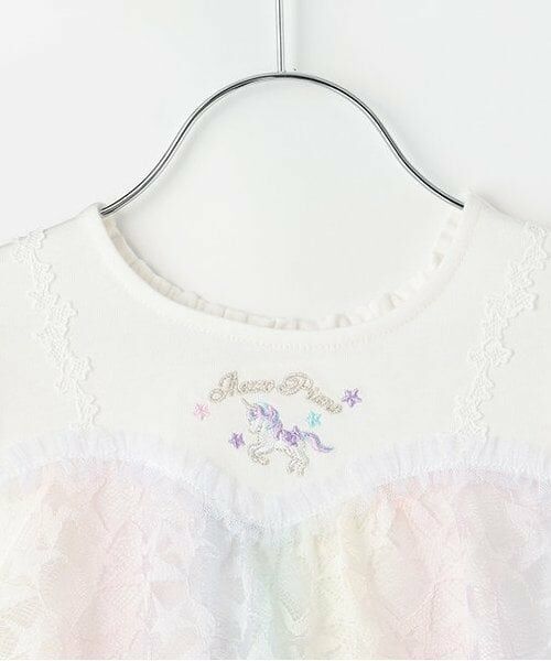 mezzo piano / メゾピアノ その他トップス | 【人気商品再入荷】【直営店で取り扱い無し】レインボー星レース　レイヤードチュニック | 詳細2