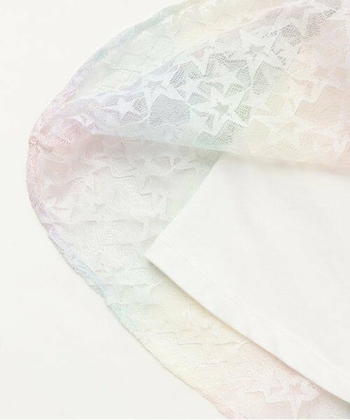 mezzo piano / メゾピアノ その他トップス | 【人気商品再入荷】【直営店で取り扱い無し】レインボー星レース　レイヤードチュニック | 詳細7