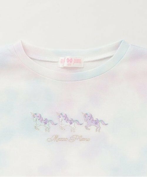 mezzo piano / メゾピアノ Tシャツ | 【人気商品再入荷】【直営店で取り扱い無し】ユニコーン　タイダイプリント半袖Ｔシャツ | 詳細2