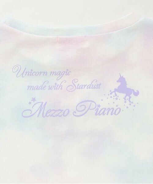 mezzo piano / メゾピアノ Tシャツ | 【人気商品再入荷】【直営店で取り扱い無し】ユニコーン　タイダイプリント半袖Ｔシャツ | 詳細8