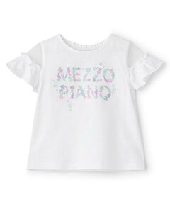 mezzo piano / メゾピアノ Tシャツ | 【人気商品再入荷】【直営店で取り扱い無し】海モチーフロゴ刺しゅう　半袖Tシャツ